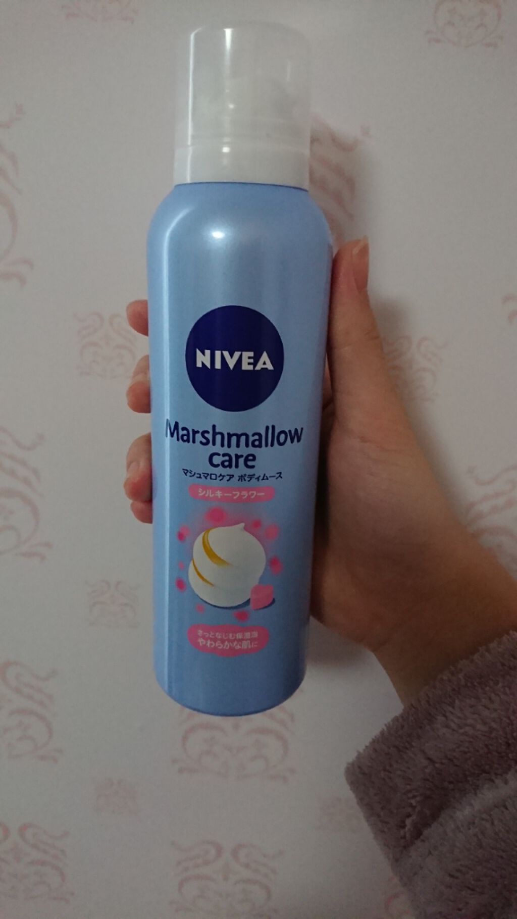 ニベアマシュマロボディームース シルキーフラワーの香り/ニベア/ボディミルクを使ったクチコミ（1枚目）