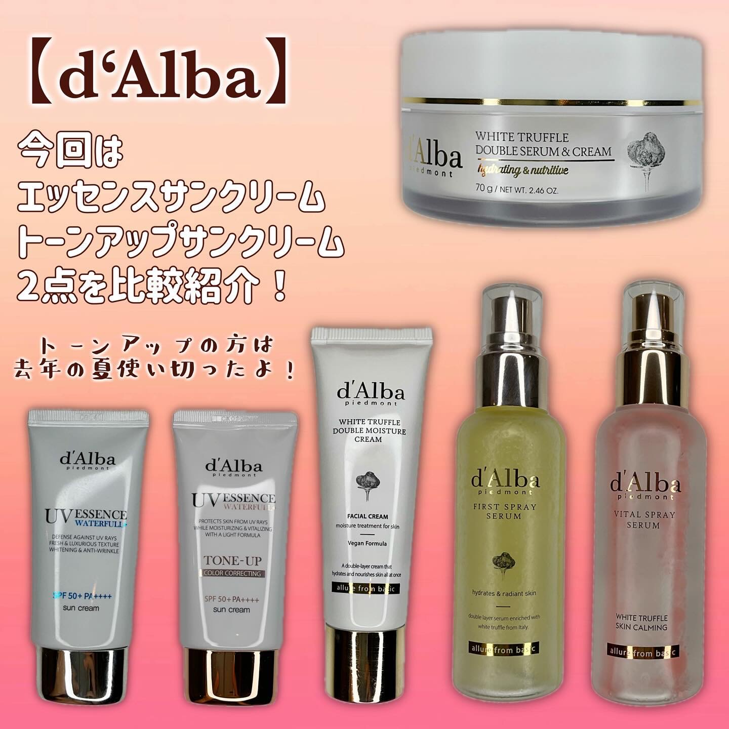 ダルバ ウォータフル エッセンス サンクリーム/ダルバ/日焼け止めクリームを使ったクチコミ（2枚目）