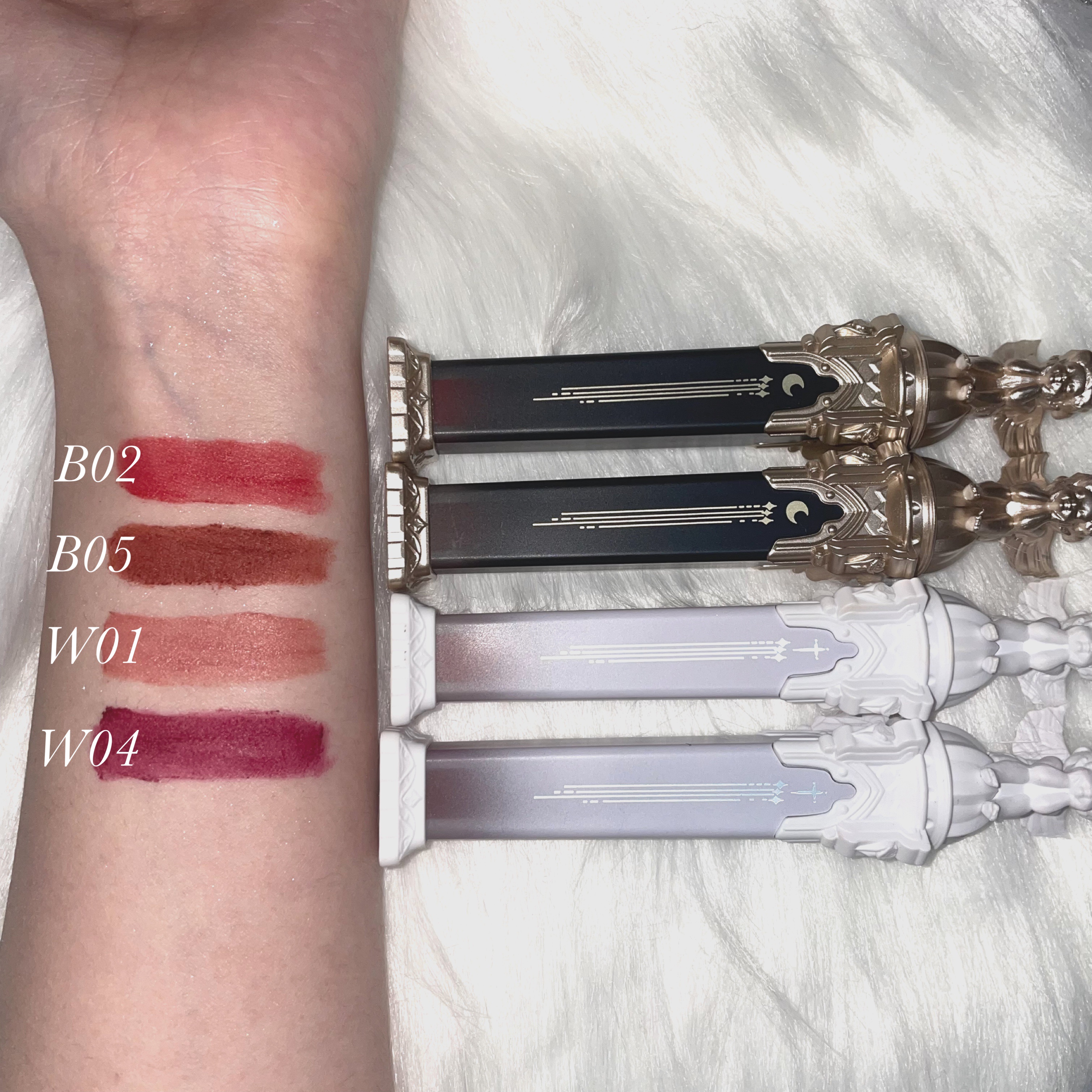 リトルエンジェルフェザーマットリップ B02 リバティーエンジェル/FlowerKnows/口紅を使ったクチコミ（2枚目）