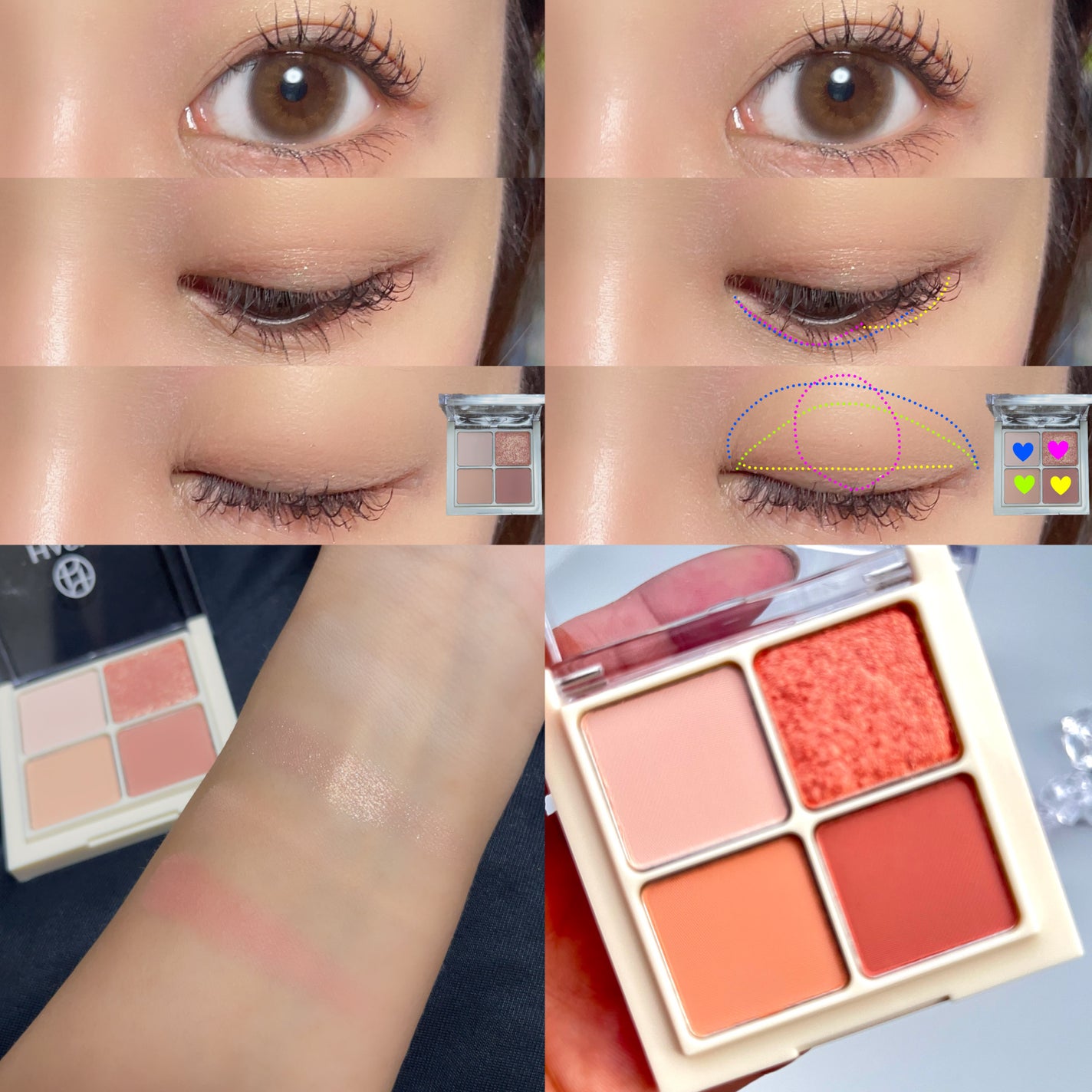 ソウルモーメントパーフェクトアイパレット/HASH/アイシャドウパレットを使ったクチコミ(3枚目)