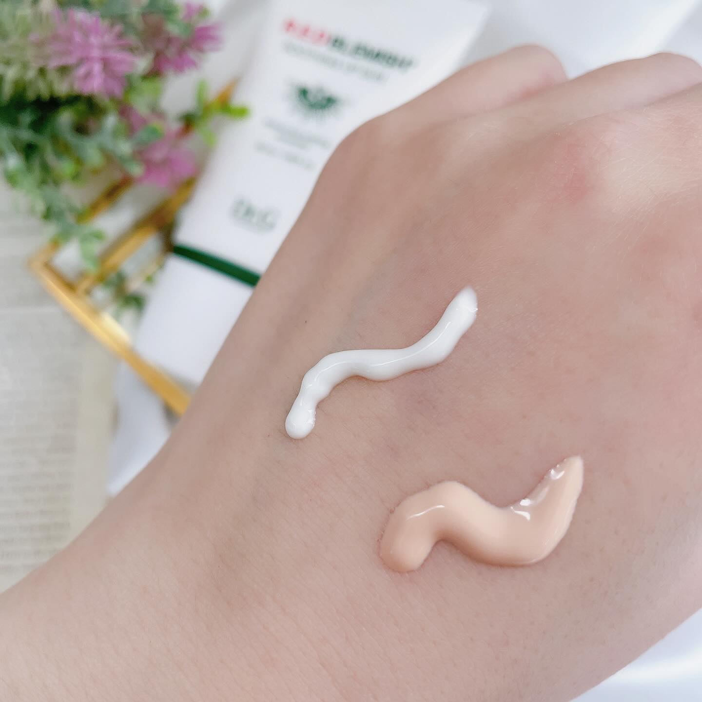 レッドブレミッシュスージングアップサン/Dr.G/日焼け止めクリームを使ったクチコミ（3枚目）