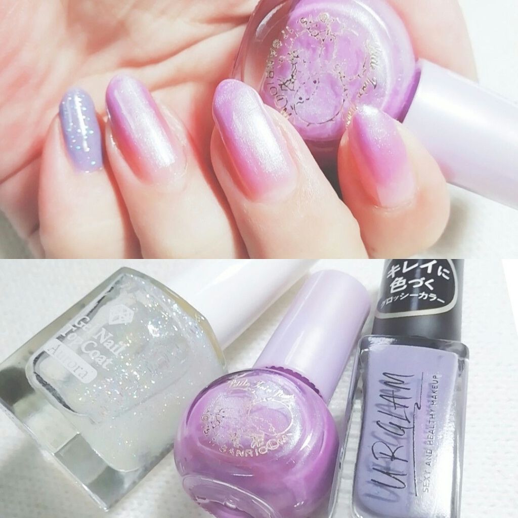 LJ  ジェルネイル トップコート オーロラ/セリア/ジェルネイルを使ったクチコミ（3枚目）