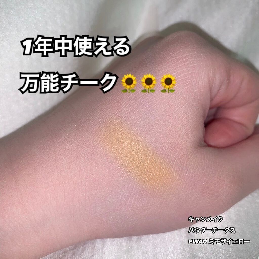 【旧品】パウダーチークス/キャンメイク/パウダーチークを使ったクチコミ（1枚目）