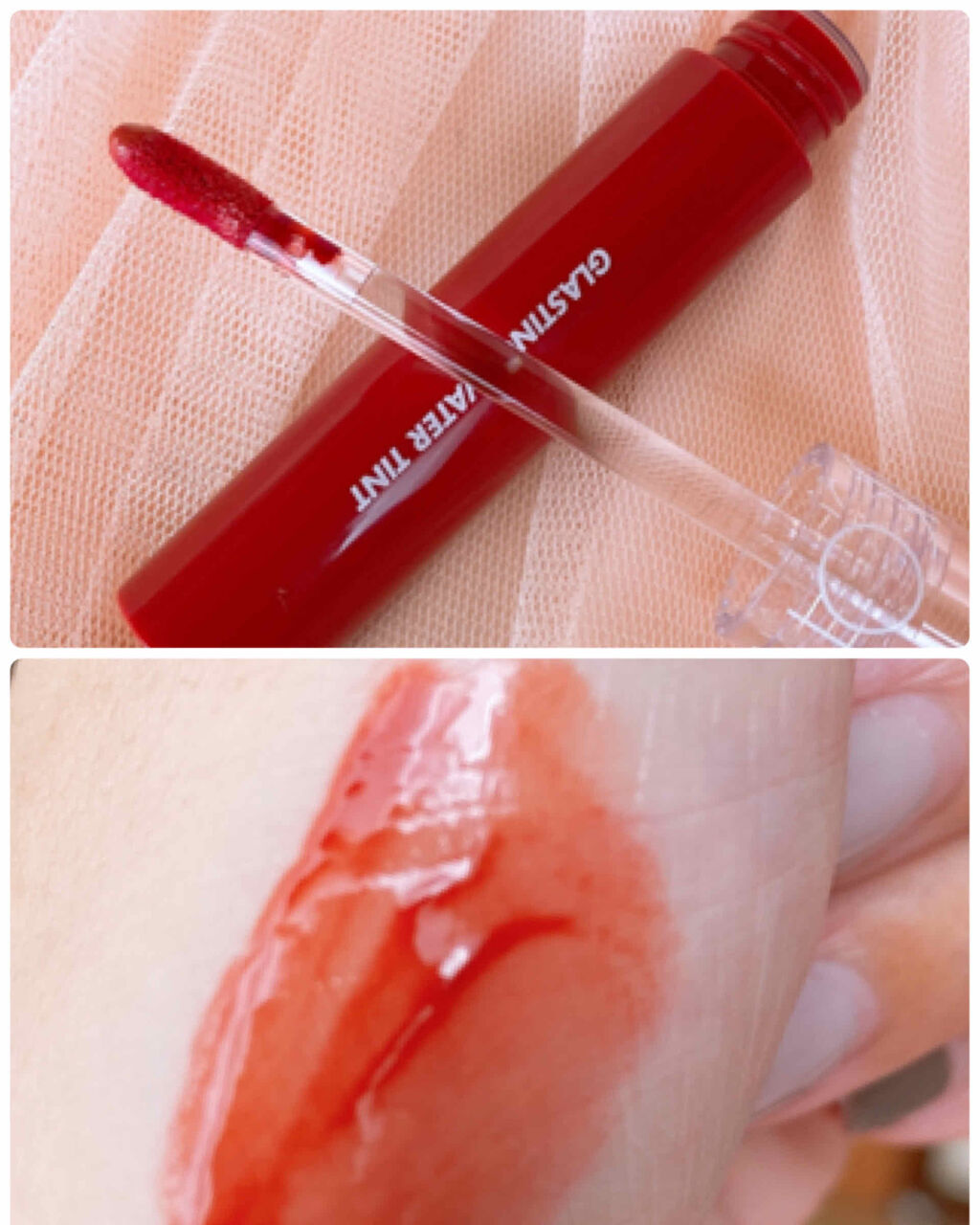 グラスティングウォーターティント/rom&nd/リップティントを使ったクチコミ（2枚目）