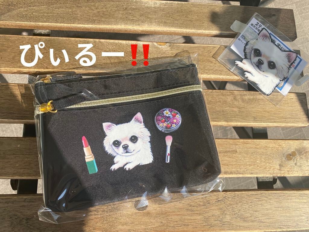 チワワ&コスメ柄ポーチ/わんDayペット/その他を使ったクチコミ(2枚目)