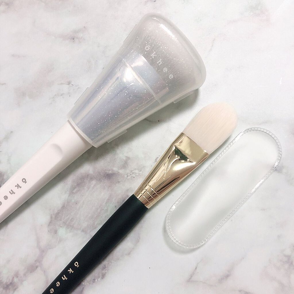 okhee 白玉ファンデーションブラシ/SOOA DOR/メイクブラシを使ったクチコミ(4枚目)