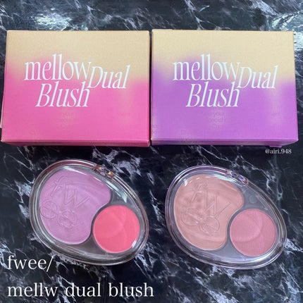デュアルチークメロウ/fwee/ジェル・クリームチークを使ったクチコミ(1枚目)