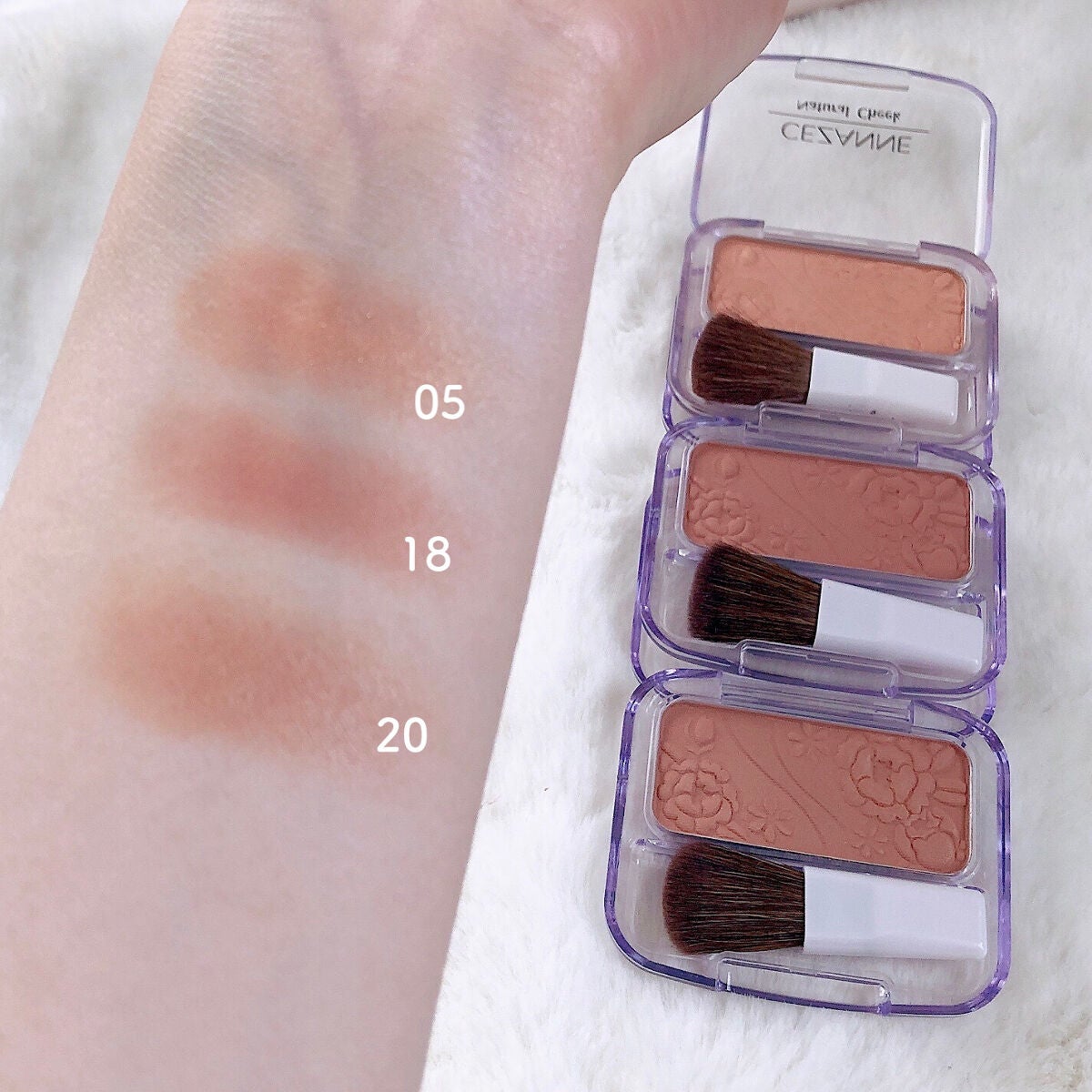 ナチュラル チークN/CEZANNE/パウダーチークを使ったクチコミ(7枚目)