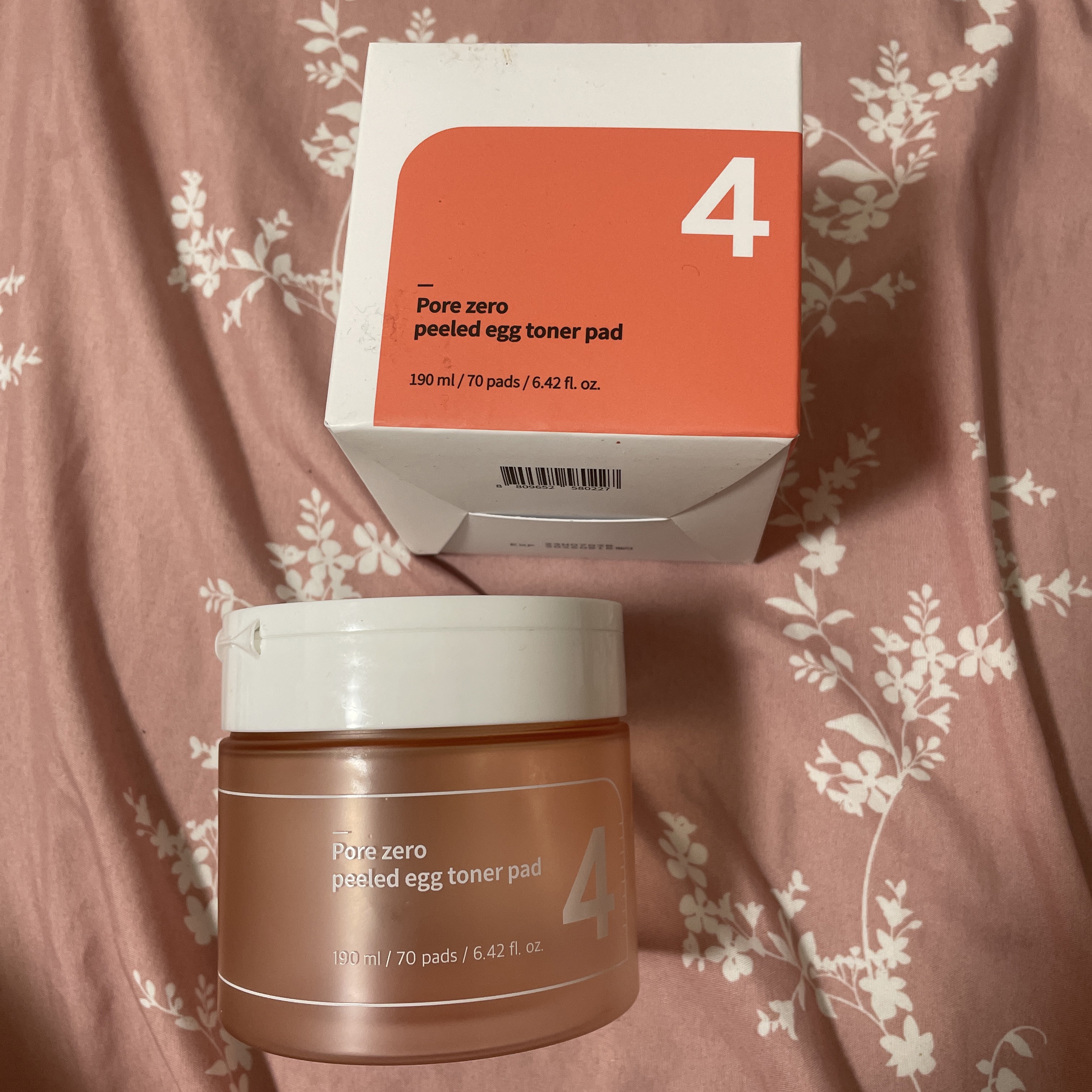 4番 毛穴ゼロたまご肌トナーパッド/numbuzin/トナーパッドを使ったクチコミ（1枚目）