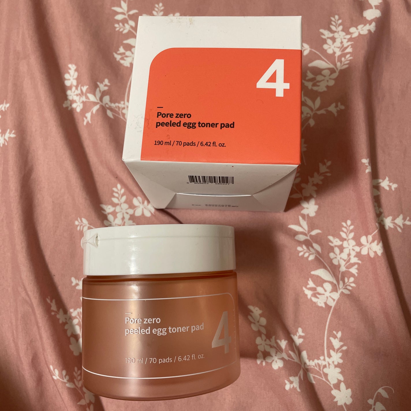 4番 毛穴ゼロたまご肌トナーパッド/numbuzin/トナーパッドを使ったクチコミ(1枚目)