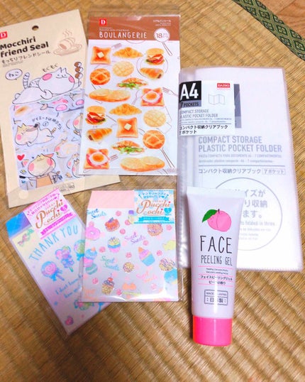 フェイスピーリングジェル ピーチの香り/DAISO/ピーリングを使ったクチコミ(1枚目)