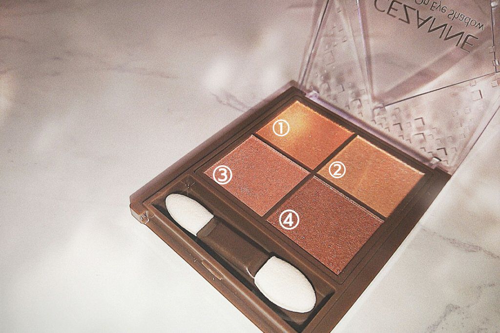 ニュアンスオンアイシャドウ/CEZANNE/アイシャドウパレットを使ったクチコミ(2枚目)