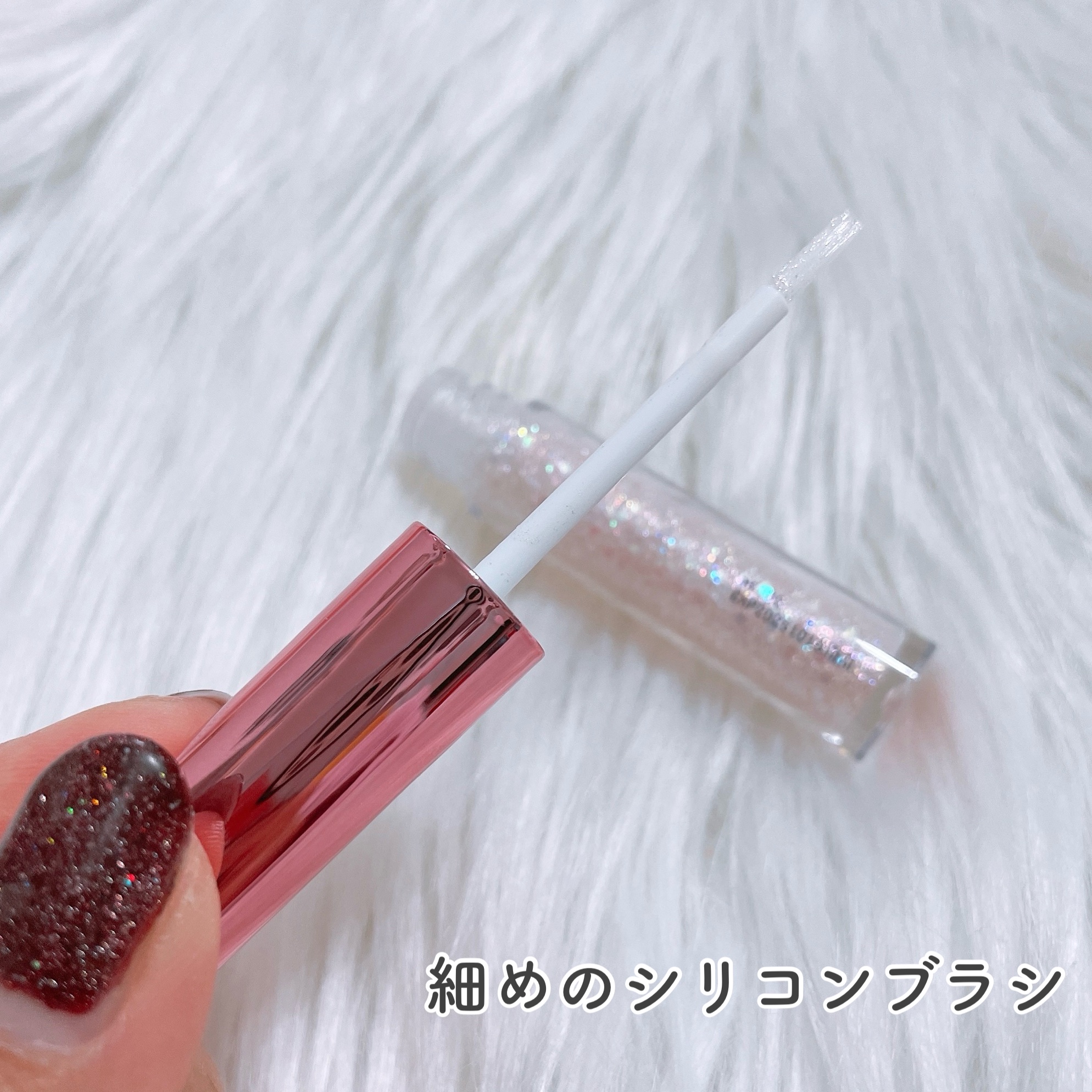 パールブリーアイグリッター G02 あまいコンペイトウ/BLACK ROUGE/グリッターを使ったクチコミ（2枚目）