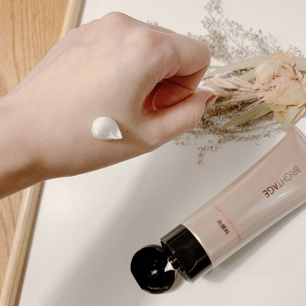 クリア クリーミーウォッシュ/BRIGHTAGE/洗顔フォームを使ったクチコミ（2枚目）