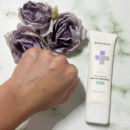 ミルクシスルリペアシカサンスクリーンプラス/BANOBAGI/日焼け止めミルクを使ったクチコミ(3枚目)