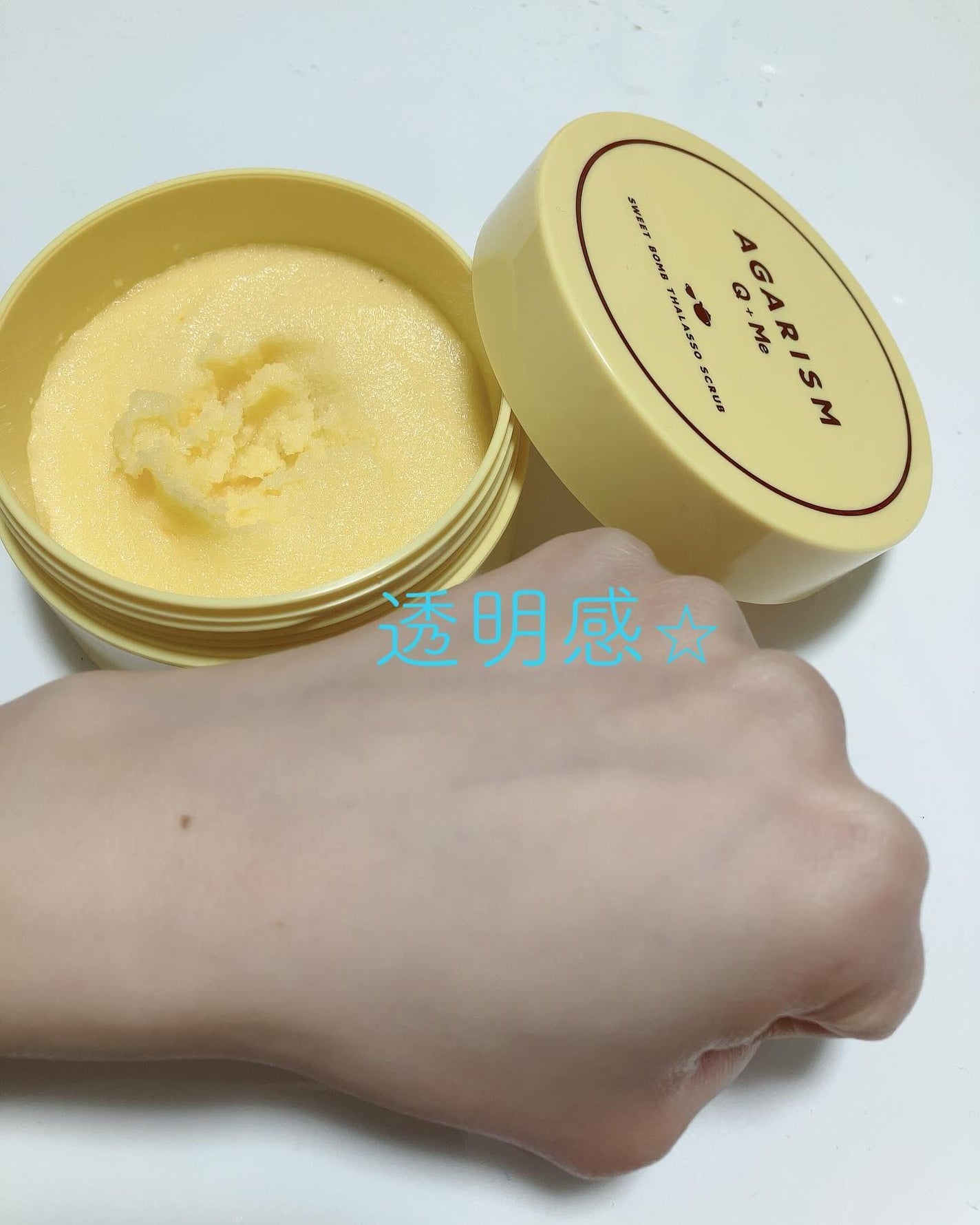 Q+Me スウィートボムタラソスクラブレモンティーの香り/AGARISM/バスト・ヒップケアを使ったクチコミ(4枚目)