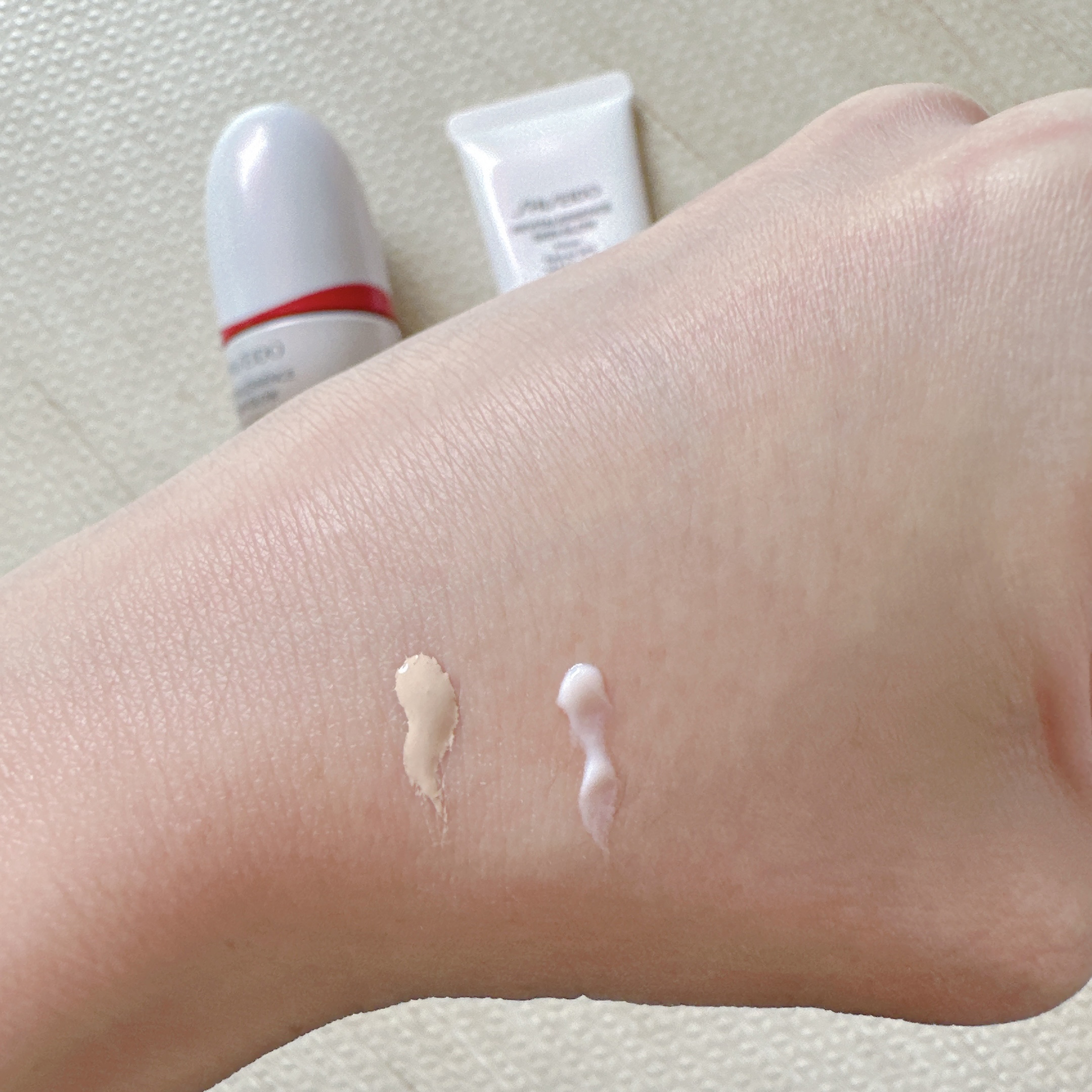 エッセンス スキングロウ ファンデーション/SHISEIDO/リキッドファンデーションを使ったクチコミ（3枚目）