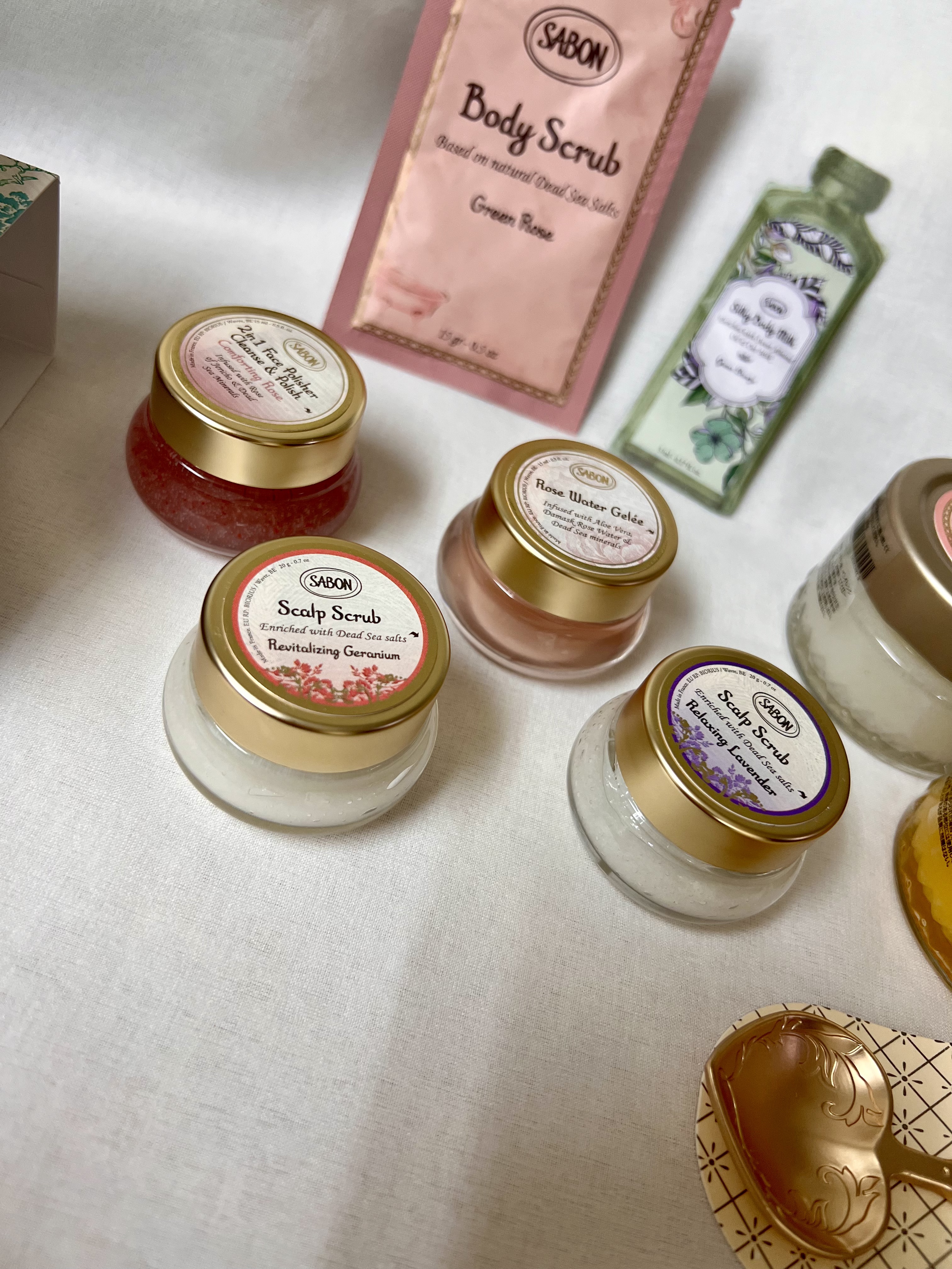 スクラブアソートメントキット NEW Geranium & Rose/SABON/その他キットセットを使ったクチコミ（3枚目）