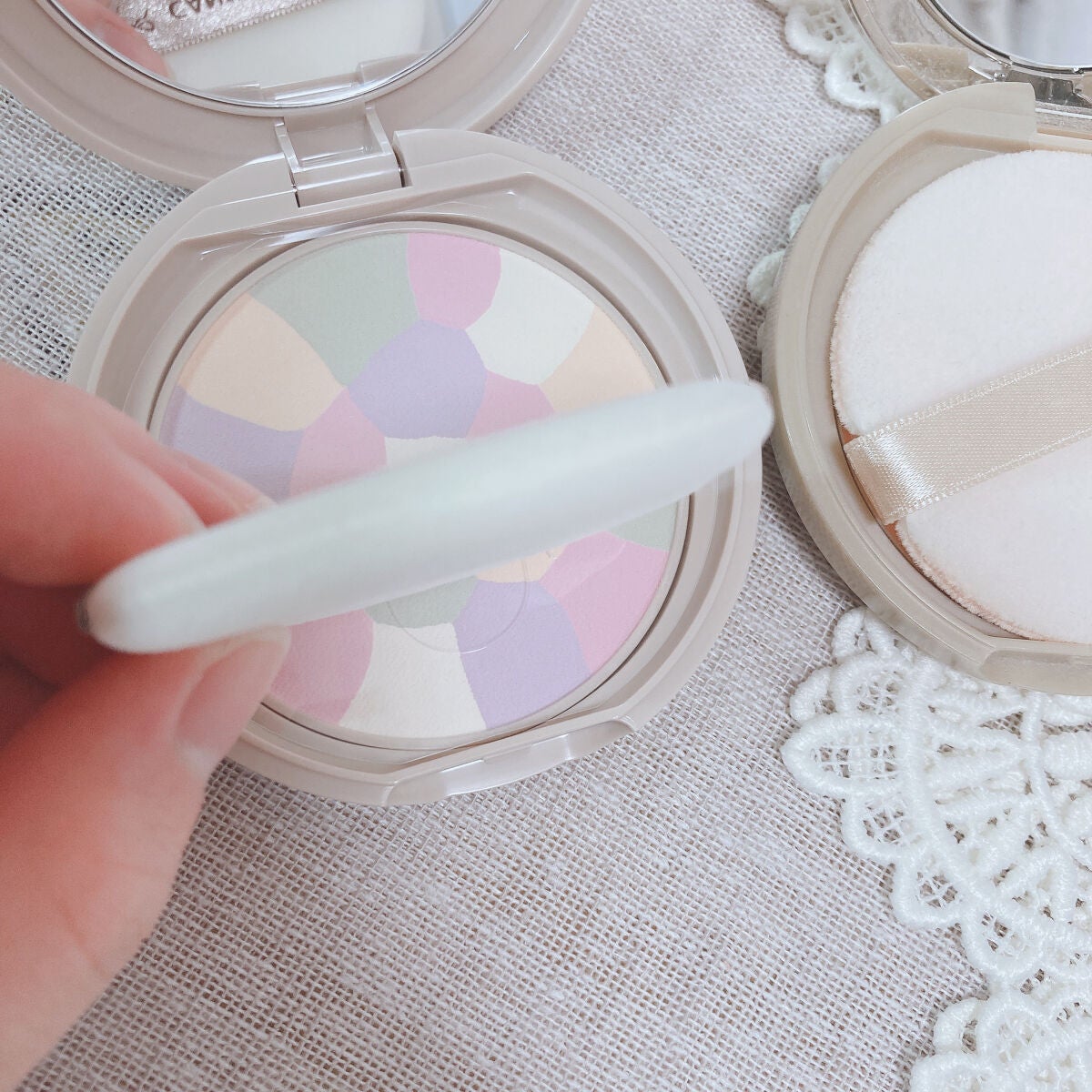 マシュマロフィニッシュパウダー ~Abloom~/キャンメイク/プレストパウダーを使ったクチコミ(4枚目)