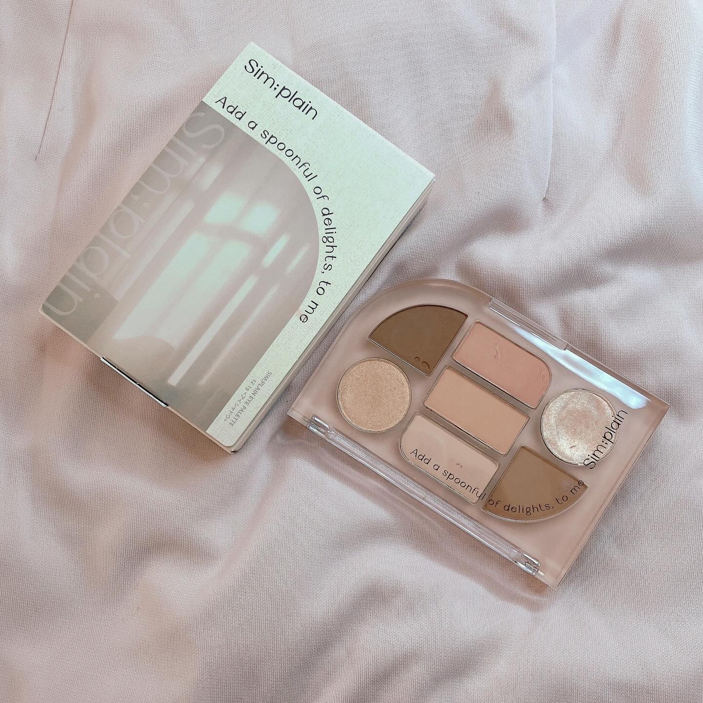 シンプレイン アイパレット 01 オフベージュ/Sim;plain/アイシャドウパレットを使ったクチコミ（1枚目）