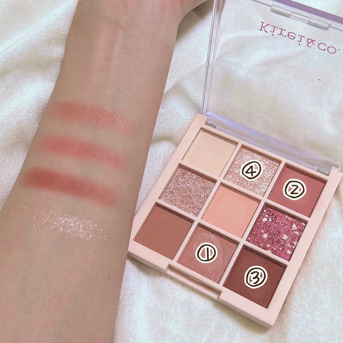 アイシャドウパレット/Kirei&co./アイシャドウパレットを使ったクチコミ(2枚目)