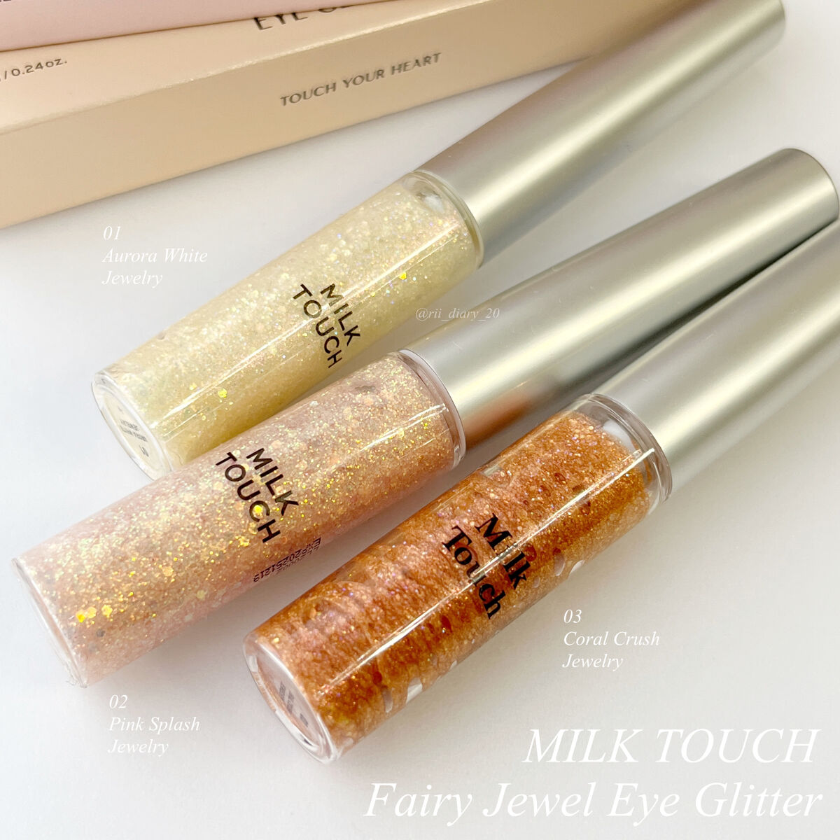 フェアリージュエルアイグリッター/Milk Touch/グリッターを使ったクチコミ（1枚目）