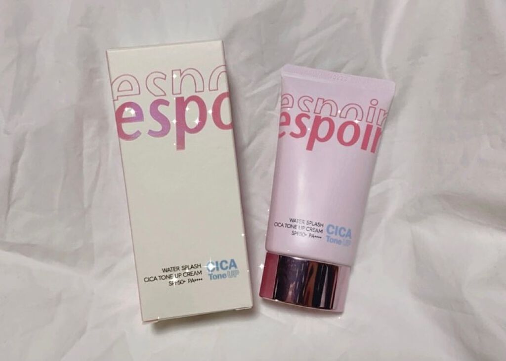 ウォータースプラッシュシカトーンアップクリーム/espoir/化粧下地を使ったクチコミ（1枚目）