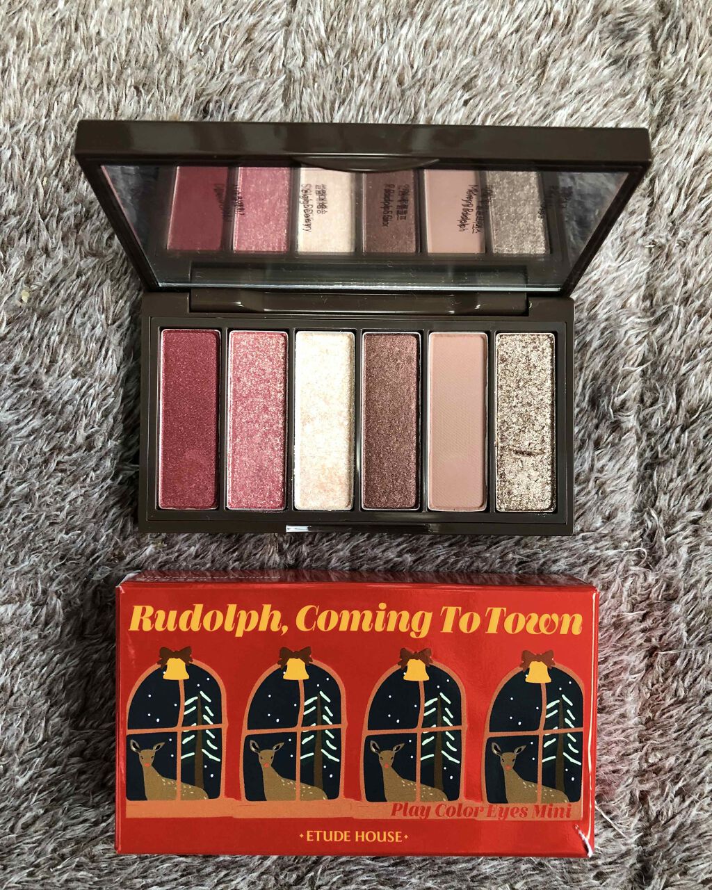 ルドルフ プレイカラー アイシャドウミニ トナカイ/ETUDE/アイシャドウパレットを使ったクチコミ(1枚目)