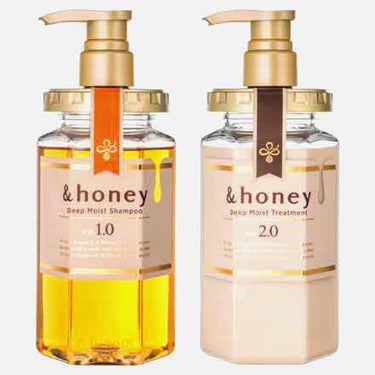 ディープモイスト シャンプー1.0／ヘアトリートメント2.0/&honey/シャンプー・コンディショナーを使ったクチコミ（1枚目）