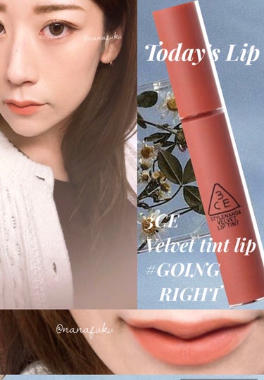 3CE 3CE VELVET LIP TINTのクチコミ「あら？
あたくし、
初・3CEです😹💕

あまのじゃく体質
売れてる、流行りのものには
だいぶ.....」（1枚目）