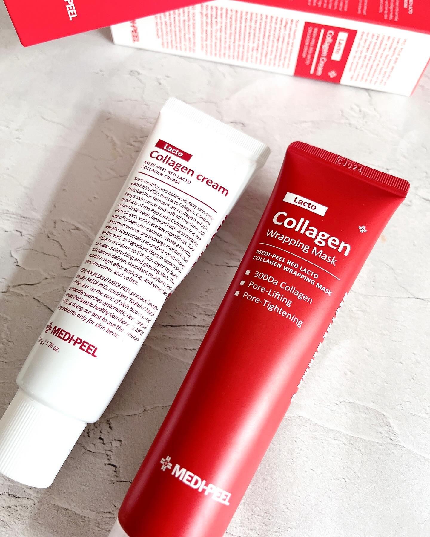 レッドラクトコラーゲンクリーム/MEDIPEEL/フェイスクリームを使ったクチコミ（2枚目）