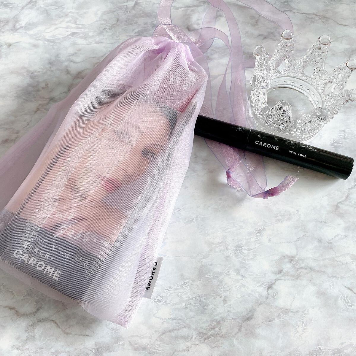 リアルロングマスカラ ブラック/CAROME./マスカラを使ったクチコミ（2枚目）