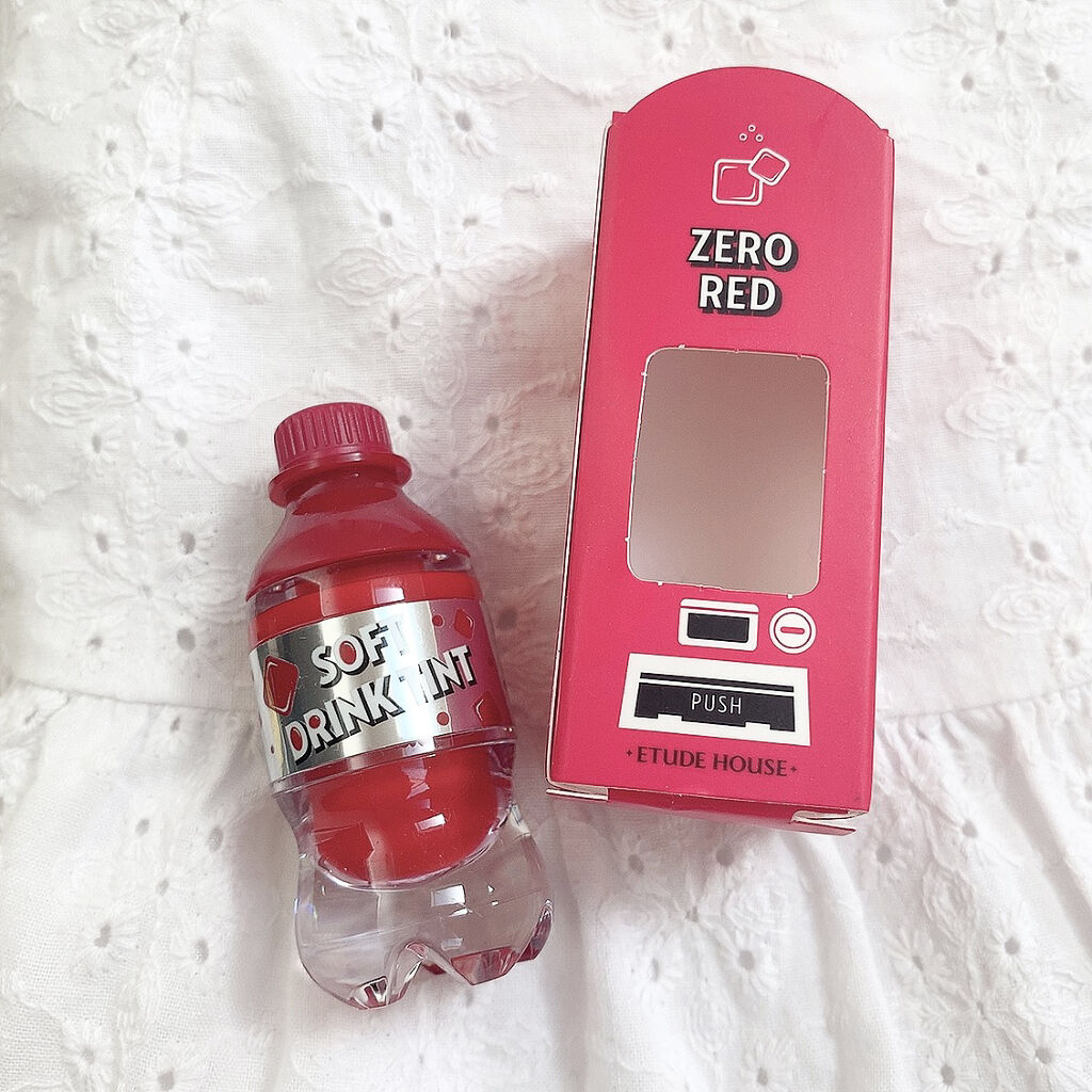 ソフトドリンクティント RD301 ストローピックレッド/ETUDE/リップグロスを使ったクチコミ（2枚目）