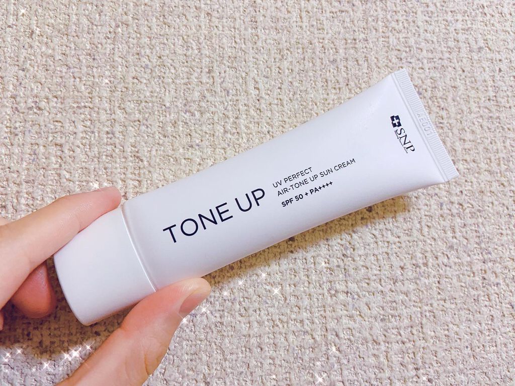 UVパーフェクトエアトーンアップサンクリーム/SNP/日焼け止めクリームを使ったクチコミ(1枚目)