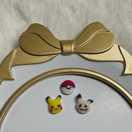 りぼん୨୧⑅* on LIPS 「ポケモンネイル❤️🤍ピカチュウ、ミミッキュ#3dネイル#3dネ..」(1枚目)