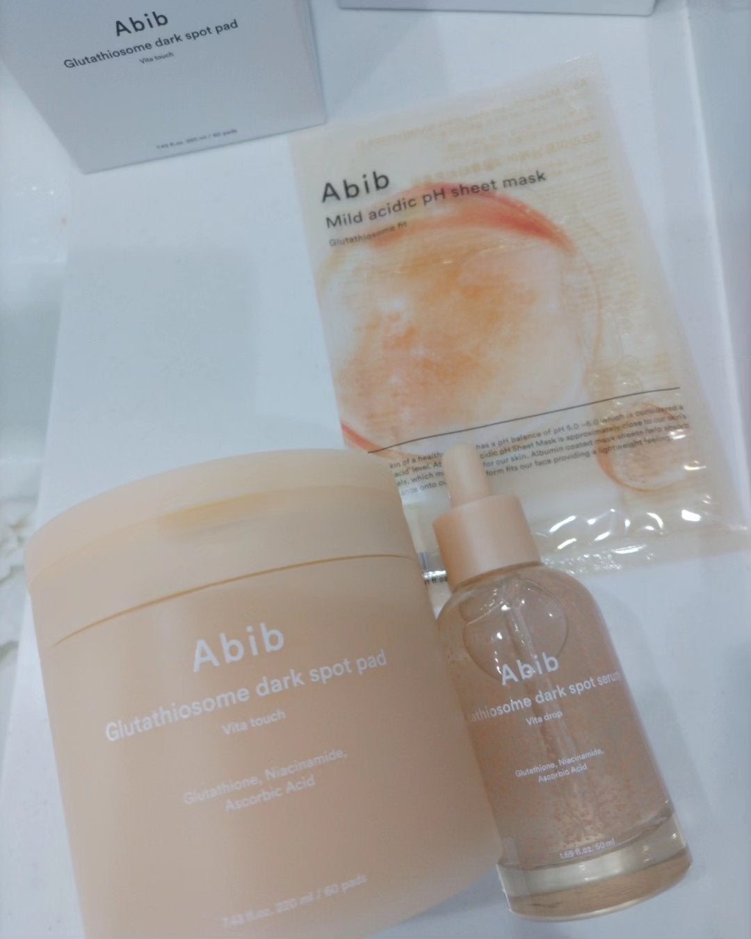 グルタチオンソームダークスポットパッドビタタッチ/Abib /トナーパッドを使ったクチコミ(3枚目)