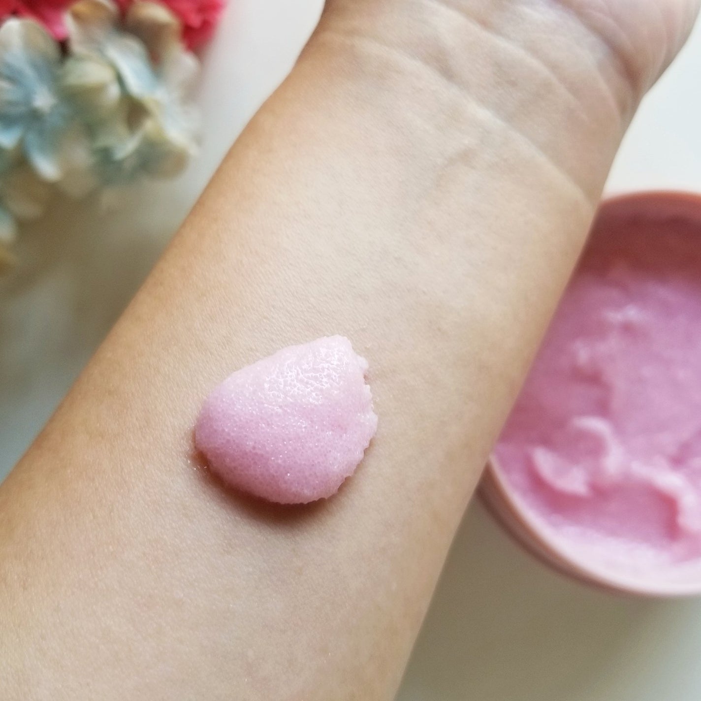 Q+Me スウィート ボム タラソ スクラブ/AGARISM/バスト・ヒップケアを使ったクチコミ(3枚目)