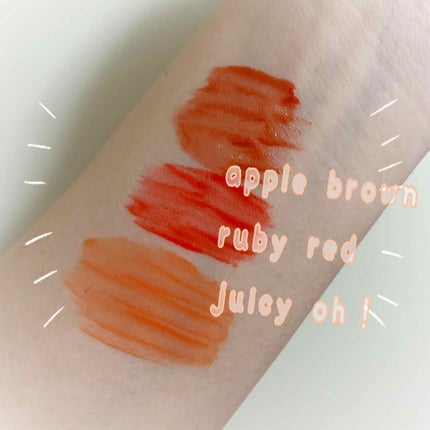 ジューシーラスティングティント/rom&nd/リップティントを使ったクチコミ(2枚目)