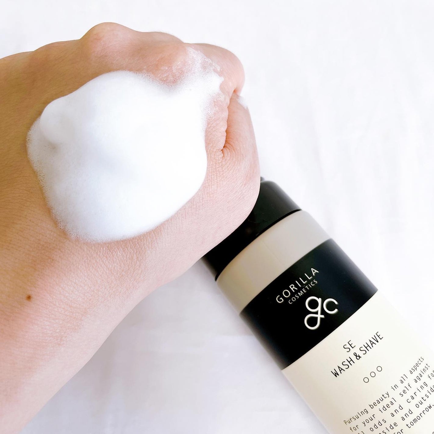 SEウォッシュ&シェーブ/ゴリラコスメティクス/泡洗顔を使ったクチコミ(3枚目)