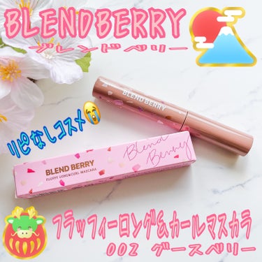 フラッフィー ロング＆カール マスカラ 002 グースベリー/BLEND BERRY/マスカラを使ったクチコミ（1枚目）