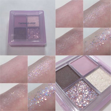 TWINKLE POP Pearl Flex Glitter Eye Palette/CLIO/アイシャドウパレットを使ったクチコミ（2枚目）