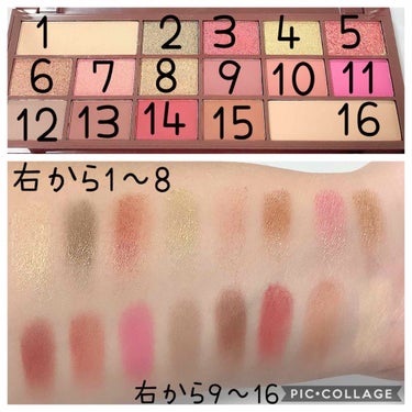 アイラブチョコレート ローズゴールド/MAKEUP REVOLUTION/アイシャドウパレットを使ったクチコミ（2枚目）