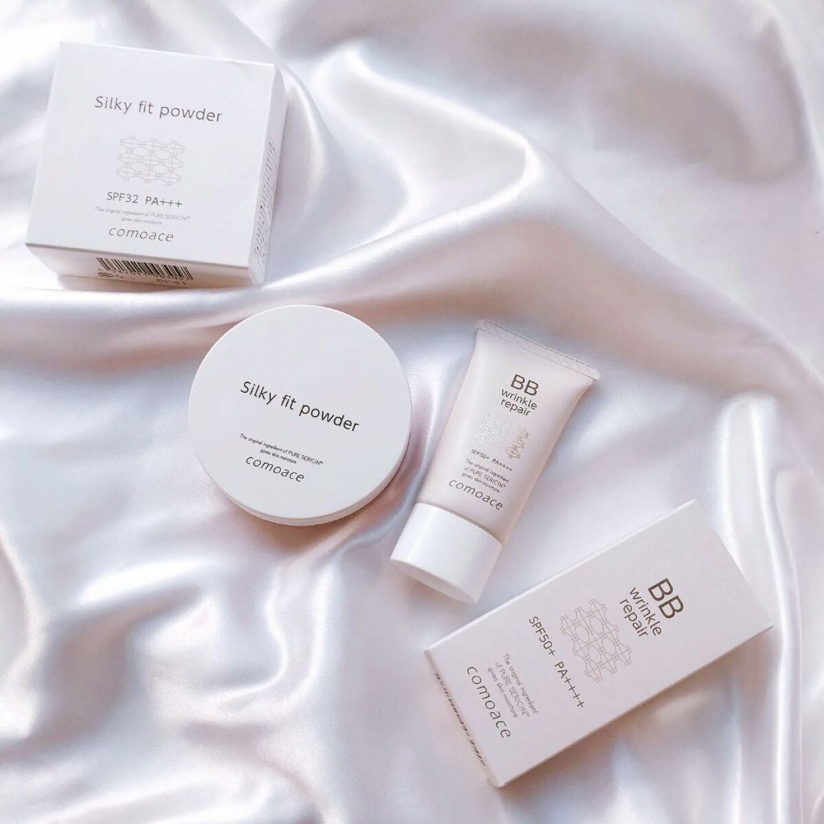 シルキーフィットパウダー /コモエース/ルースパウダーを使ったクチコミ(5枚目)