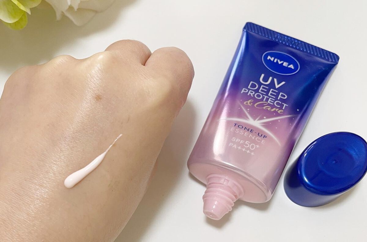 ニベアUV ディープ プロテクト&ケア トーンアップ エッセンス/ニベア/日焼け止めローションを使ったクチコミ(3枚目)