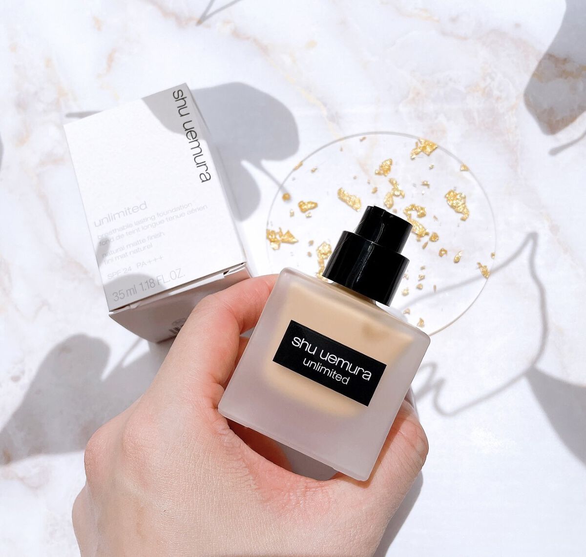 （旧）アンリミテッド ラスティング フルイド/shu uemura/リキッドファンデーションを使ったクチコミ（2枚目）