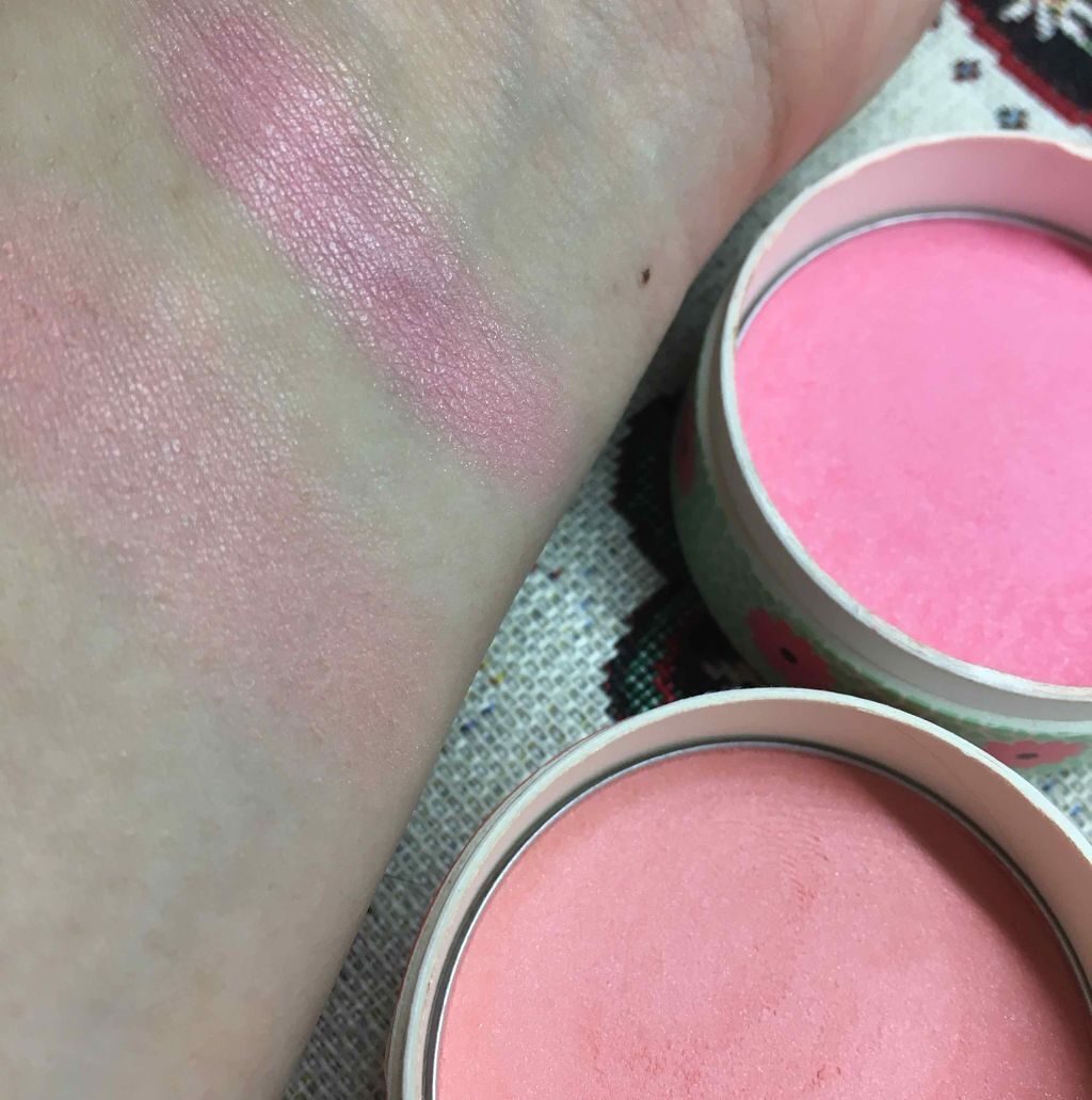 パステルクッションブラッシャー/THE FACE SHOP/パウダーチークを使ったクチコミ（3枚目）