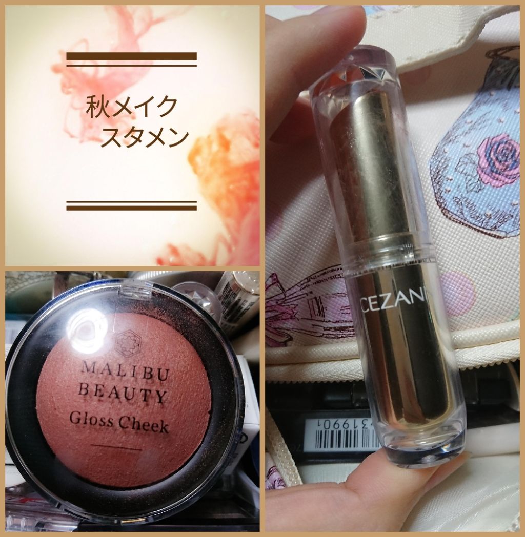 グロスチーク 08 テラコッタ/マリブビューティー/パウダーチークを使ったクチコミ（1枚目）