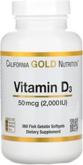 CALIFORNIA GOLD NUTRITION Vitamin D3 50mcg