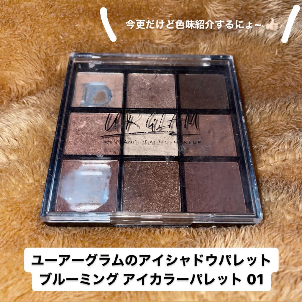 UR GLAM　BLOOMING EYE COLOR PALETTE/U R GLAM/アイシャドウパレットを使ったクチコミ（1枚目）