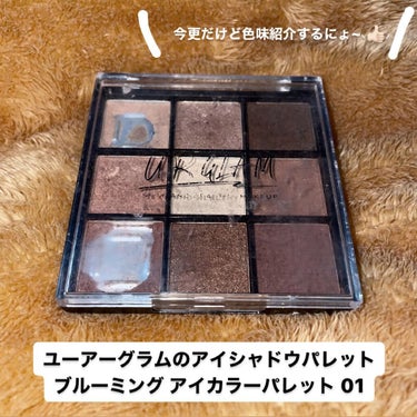 UR GLAM　BLOOMING EYE COLOR PALETTE/U R GLAM/アイシャドウパレットを使ったクチコミ（1枚目）